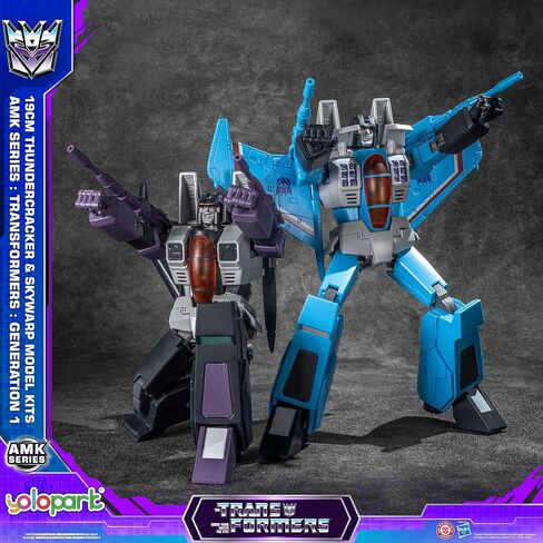 YOLOPARK Thundercracker & Skywarp Transformer Toys 2-Pack AMK Series Transformers G1 Action Figures,7.48 Inch Highly Articulated Decepticon Model Kit for for Ages 15 and Up,No Converting in Saudi Arabia