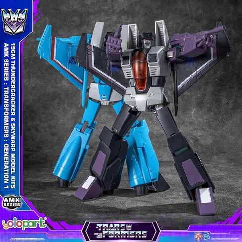 YOLOPARK Thundercracker & Skywarp Transformer Toys 2-Pack AMK Series Transformers G1 Action Figures,7.48 Inch Highly Articulated Decepticon Model Kit for for Ages 15 and Up,No Converting in Saudi Arabia