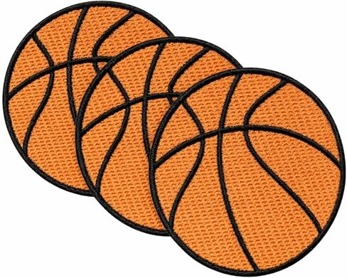 Basketball Ball Iron On Patch – Sports Basketball Emblem, DIY Sew-On Patch for Jackets, Hats, Bags, and Athletic Apparel in Kuwait