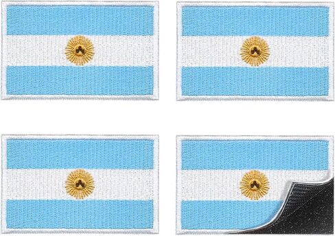 4-Pack Brazil Flag Embroidered Patches Tactical Morale Patch with Hook and Loop Fastener, Brazilian Flag Patch for Soccer Fan Cheering Gear, Backpacks, Jackets, Vests, Hats, 3x2 Inches in Kuwait