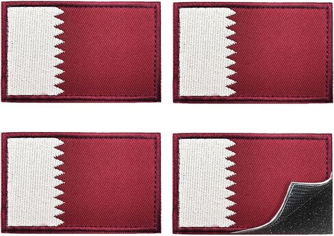 4-Pack Brazil Flag Embroidered Patches Tactical Morale Patch with Hook and Loop Fastener, Brazilian Flag Patch for Soccer Fan Cheering Gear, Backpacks, Jackets, Vests, Hats, 3x2 Inches in Kuwait