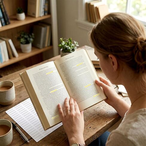 1900Pcs Book Review Stickers Self Stick Star Book Rating Stickers Reading Books Journal Sticker for Bookish Lovers Students and Reading Enthusiasts Gifts in Saudi Arabia