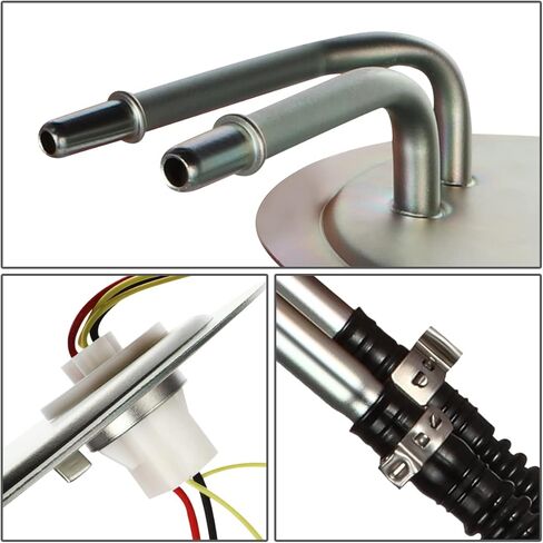 Auto Dynasty [Non California Emission] E2245M Front Electric Fuel Pump Assembly Module Compatible with Ford F-250 F-350 Super Duty 5.4L 6.8L Gasoline 1999-2004, 12V, White in Kuwait