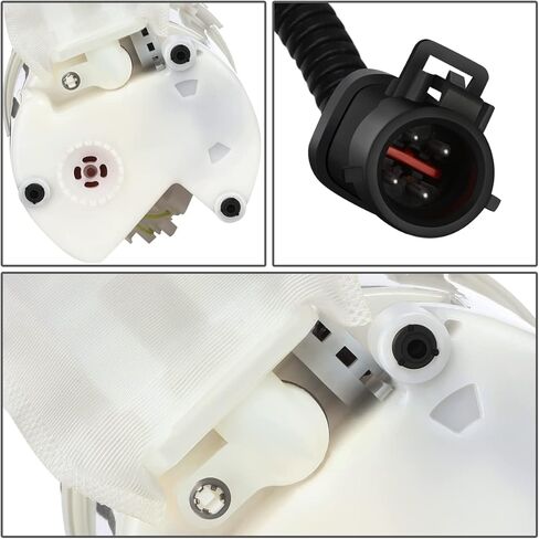 Auto Dynasty [Non California Emission] E2245M Front Electric Fuel Pump Assembly Module Compatible with Ford F-250 F-350 Super Duty 5.4L 6.8L Gasoline 1999-2004, 12V, White in Kuwait