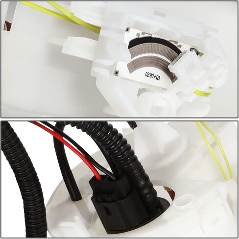 Auto Dynasty [Non California Emission] E2245M Front Electric Fuel Pump Assembly Module Compatible with Ford F-250 F-350 Super Duty 5.4L 6.8L Gasoline 1999-2004, 12V, White in Kuwait
