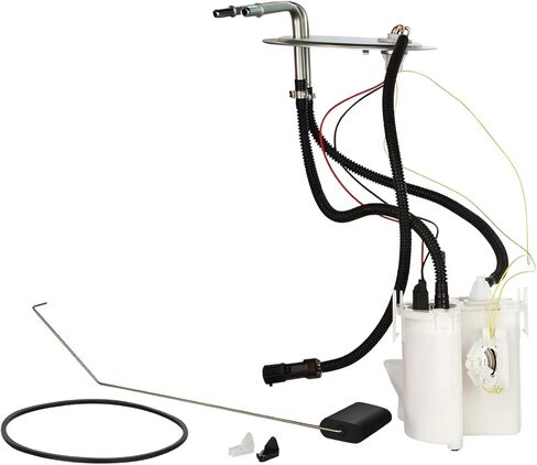 Auto Dynasty [Non California Emission] E2245M Front Electric Fuel Pump Assembly Module Compatible with Ford F-250 F-350 Super Duty 5.4L 6.8L Gasoline 1999-2004, 12V, White in Kuwait