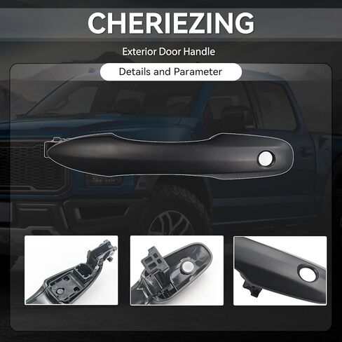 Cheriezing Exterior Door Handle Matte Black Compatible with Select Toyota Models Avalon Camry Corolla Hiace H300 Mirai Prius Venza Yaris - Front Left Driver Side in Kuwait