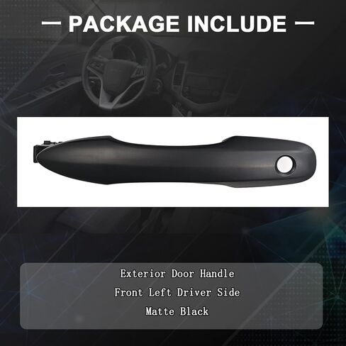 Cheriezing Exterior Door Handle Matte Black Compatible with Select Toyota Models Avalon Camry Corolla Hiace H300 Mirai Prius Venza Yaris - Front Left Driver Side in Kuwait
