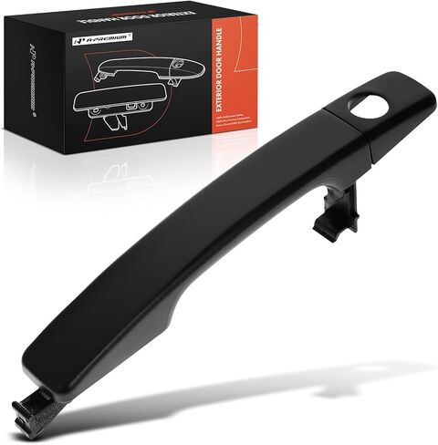 A-Premium Front Left Driver Side Exterior Door Handle Compatible with Kia Soul 2014-2019, Hatchback, Without Keyless System, Primed Black, Replace# 82651-B2010, 82652-B2010 in Kuwait