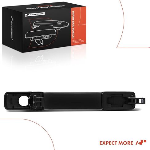 A-Premium Front Left Driver Side Exterior Door Handle Compatible with Kia Soul 2014-2019, Hatchback, Without Keyless System, Primed Black, Replace# 82651-B2010, 82652-B2010 in Kuwait