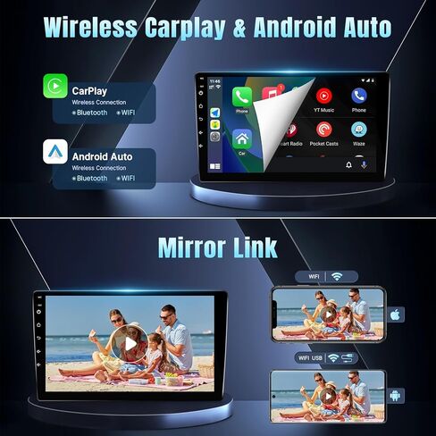 Radio for Honda Accord 8th 2008 2008 2010 2011 2012 2013 with Wireless Carplay & Android Auto ، 10.1 inch touch screen car Stereo with GPS Mavigation WiFi Blutooth camera swc swc in Kuwait