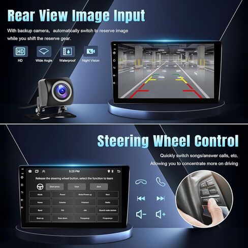 Radio for Honda Accord 8th 2008 2008 2010 2011 2012 2013 with Wireless Carplay & Android Auto ، 10.1 inch touch screen car Stereo with GPS Mavigation WiFi Blutooth camera swc swc in Kuwait