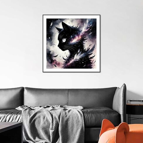 FHBUBPUP Cat Diamond Art Kits for Adults - Diamond Painting Kits for Beginners, DIY ﻿Round Full Drill Diamond Dot Gem Art Crafts Home Wall Decor Gift 12×12Inch in Kuwait