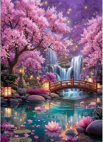 APVZARHT Glowing Dream Forest Diamond Art Kits for Adults, 5D DIY Diamond Art Kits for Beginners, Full Round Drill Paint by Diamond, Diamond Painting Dot Gem Art for Home Wall Decor 12x16 inch in Kuwait