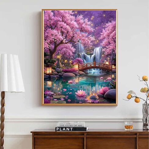 APVZARHT Glowing Dream Forest Diamond Art Kits for Adults, 5D DIY Diamond Art Kits for Beginners, Full Round Drill Paint by Diamond, Diamond Painting Dot Gem Art for Home Wall Decor 12x16 inch in Kuwait