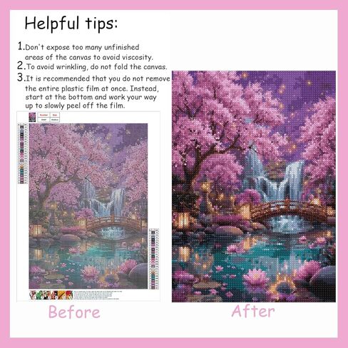 APVZARHT Glowing Dream Forest Diamond Art Kits for Adults, 5D DIY Diamond Art Kits for Beginners, Full Round Drill Paint by Diamond, Diamond Painting Dot Gem Art for Home Wall Decor 12x16 inch in Kuwait
