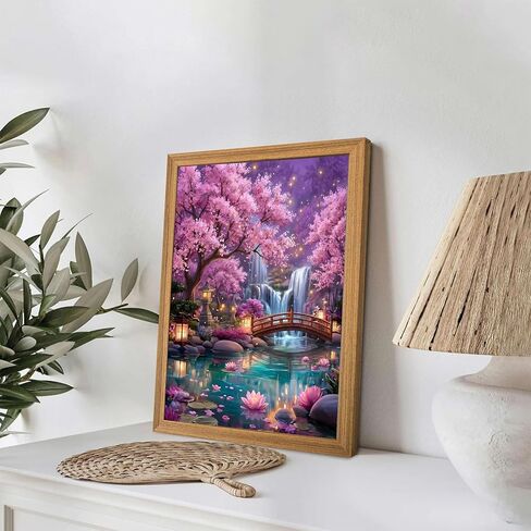 APVZARHT Glowing Dream Forest Diamond Art Kits for Adults, 5D DIY Diamond Art Kits for Beginners, Full Round Drill Paint by Diamond, Diamond Painting Dot Gem Art for Home Wall Decor 12x16 inch in Kuwait