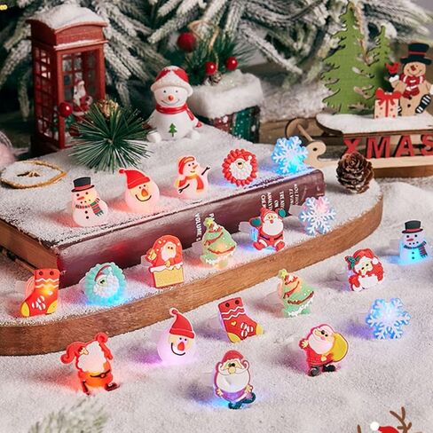 Christmas Party Favors Light Up Rings 50Pcs Glow in the Dark Party Supplies Finger Rings Decoration for Kids Adults in Saudi Arabia