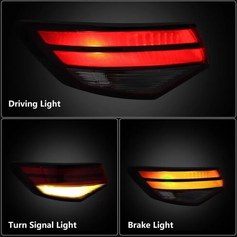 Driver Outer Side Tail Light Assembly Compatible with 2020-2023 Nissan Sentra,Halogen Taillights Brake Lamp Replacement Rear Left Outer Side NI2804121 265556LB0A in Kuwait