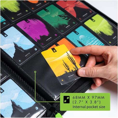 Vault X 12 Pocket Exo-Tec Zip Binder Black + 400 Penny Sleeves Gift Bundle in Kuwait