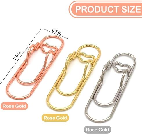 Metal Pen Clip Holder,8 Pcs Colorful Heart Shape Paperclip Pencil Loop Holder for Notebook School Student Office in Kuwait