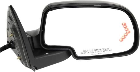 Kool Vue Right Power Heated Passenger Side Mirror for Chevrolet Silverado 1500 Tahoe 2003-2006, Manual Fold, Signal Light & Puddle Lamp, Without Blind Spot, Memory Auto-Dimming, 2 Caps, Black in Kuwait