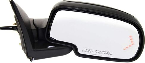 Kool Vue Right Power Heated Passenger Side Mirror for Chevrolet Silverado 1500 Tahoe 2003-2006, Manual Fold, Signal Light & Puddle Lamp, Without Blind Spot, Memory Auto-Dimming, 2 Caps, Black in Kuwait