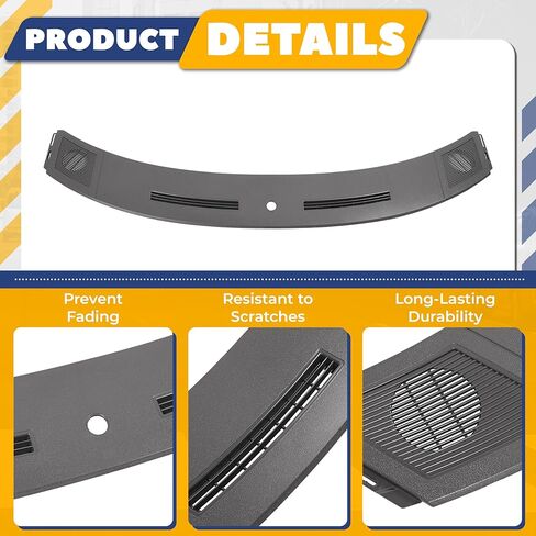 Dashboard Cover Compatible with 2005-2007 Dodge Magnum Charger Defrost Vents Upper Dash Pad ABS Plastic Textured Dark Gray in Kuwait