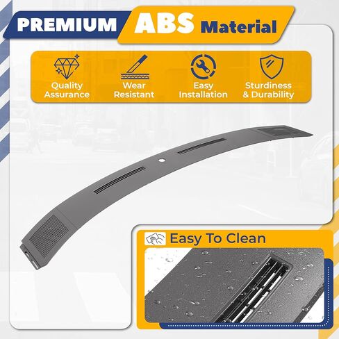 Dashboard Cover Compatible with 2005-2007 Dodge Magnum Charger Defrost Vents Upper Dash Pad ABS Plastic Textured Dark Gray in Kuwait