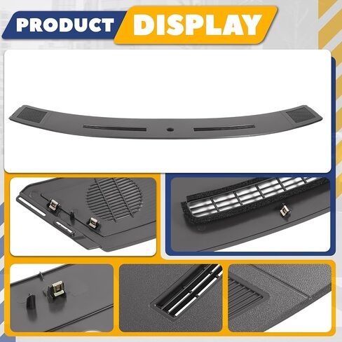 Dashboard Cover Compatible with 2005-2007 Dodge Magnum Charger Defrost Vents Upper Dash Pad ABS Plastic Textured Dark Gray in Kuwait