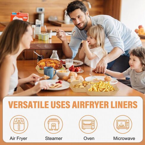 2pcs Air Fryer Rack Set with 100pcs Parchment Paper Compatible with Ninja Foodi Air Fryer DZ201, DZ401, 304 Stainless Steel Toast Dehydrator Racks Air Fryer Paper Liners for Double Basket Air Fryer in Saudi Arabia