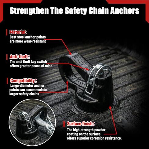 6" Offset Gooseneck Hitch Extender,Puck System Gooseneck Hitch Ball Kit for F250/F350/F450,Silverado/Sierra 2500/3500 HD,Nissan Titan XD,with 2 Safety Chain Anchors in Saudi Arabia