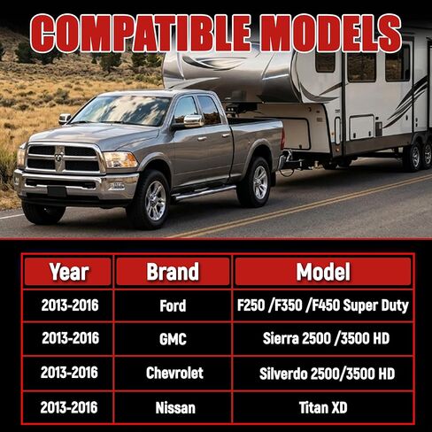 6" Offset Gooseneck Hitch Extender,Puck System Gooseneck Hitch Ball Kit for F250/F350/F450,Silverado/Sierra 2500/3500 HD,Nissan Titan XD,with 2 Safety Chain Anchors in Saudi Arabia