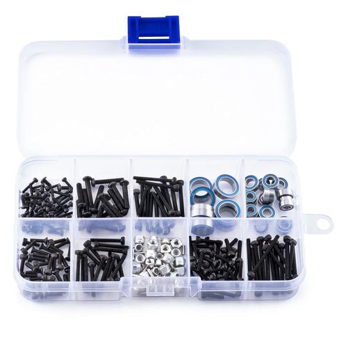Ascent-18 RC Screw Kit Screws Assortment Set Bushings Bearings Screws 251pcs Kit Bushings Bearings Screws Kit for Redcat Ascent-18 1/18 RC Crawler Car Upgrade Parts in Kuwait