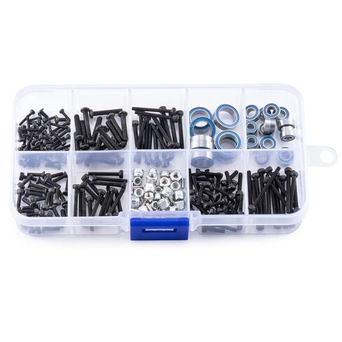 Ascent-18 RC Screw Kit Screws Assortment Set Bushings Bearings Screws 251pcs Kit Bushings Bearings Screws Kit for Redcat Ascent-18 1/18 RC Crawler Car Upgrade Parts in Kuwait