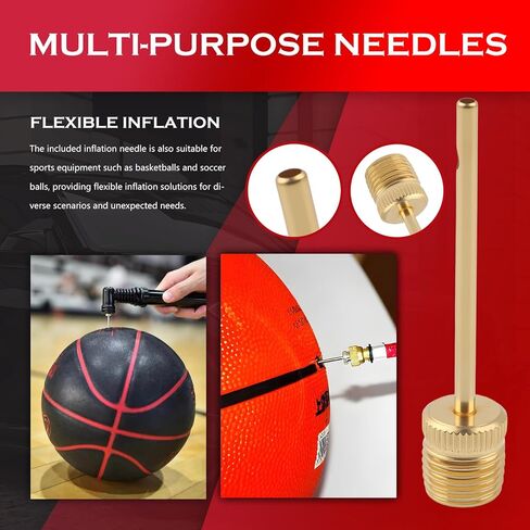 6 Pack Presta Valve Adaptor,Compatible with Schrader to Presta Valve Adapter Inflate with Air Compressor,Bike Pump Adapter Kit with 6 Tire Valves Stem Caps & Ball Needles in Kuwait