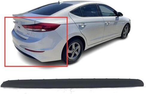FitParts متوافقة مع الستارة الممتصة للصدمات الخلفية لسيارة Hyundai Elantra Eco GL GLS LE L SE SEL Limited USA بنيت سيدان 17 18. جديدة ومجهزة وجاهزة للطلاء. 86612F2000 HY1195118 in Kuwait