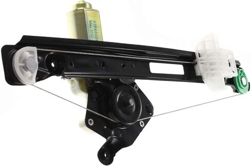 JC Whitney Window Regulator Compatible with Ford Focus 2000-2007, 4-Door, Sedan/Wagon/Hatchback, Rear, Passenger Side, with Motor, 2-Pin Plug JRBF491701 in Kuwait