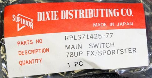 Superior Dixie 71425-77 3 Position Chrome Ignition Main Switch Harley Davidson in Saudi Arabia