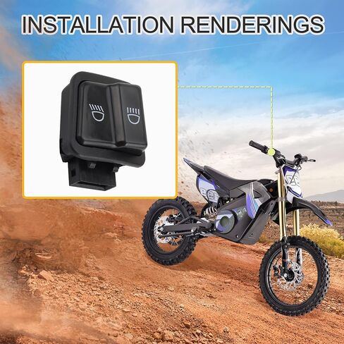 GOOFIT Lighting Dimmer Switch for 50cc 70cc 90cc 110cc 125cc 150cc Motorcycle Bike Scooter Dirt Bike in Kuwait