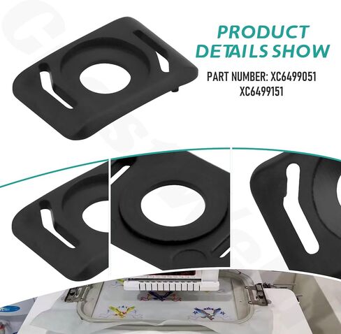 2 Pack Needle Plate Cover Replace XC6499151 Compatible with Bro-Ther & Baby-Lock PR600, PR1055X, PR680E, PR1000E, BMP Embroidery Machines in Saudi Arabia