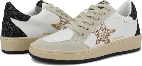 Vintage Havana Women's Denisse Sneaker, Black/Gold Glitter, 9 in Saudi Arabia