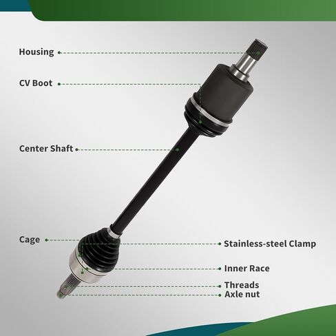 2 PCS Front CV Axle Shaft Assembly Compatible with Pilot V6 2009 2010 2011 3.5L MDX V6 2007 2008 2009 3.7L Left Right Driver Passenger Side FWD 44305STXA02 44306STXA02 in Kuwait