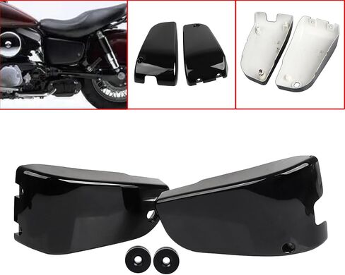 Vivid Black Engine Fairing Battery Side Covers Fairings Frame Cap for Kawasaki Vulcan VN1500 Classic 1996-2017 Vulcan VN1500 Nomad 1996-2017 in Kuwait