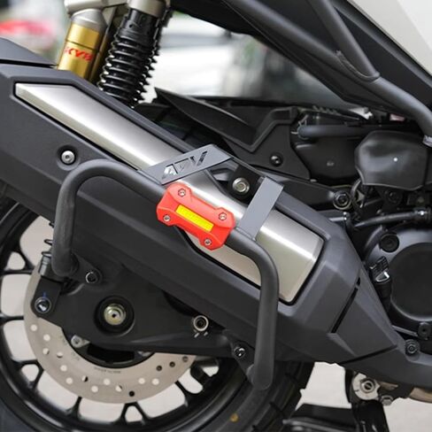 For ADV350 ADV 350 2025 exhaust guard bar exhaust pipe anti-fall bar pedal bumper motorcycle modified anti-collision bar adv350 adv 350 (Black exhaust bumper) in Saudi Arabia