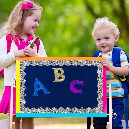 80 Pcs Animal Print Bulletin Board Borders Safari Jungle Animals Scalloped Classroom Borders Leopard Zebra Tiger Giraffe Tropical Leaves Print Bulletin Board Decorations for School Office Home Wall in Saudi Arabia