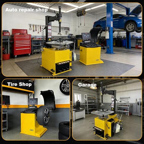 Tire Changer and Automatic Wheel Balancer Combo with 12"-24" Rim Range, 110V Professional Equipment for Auto Shops and Garages in Saudi Arabia