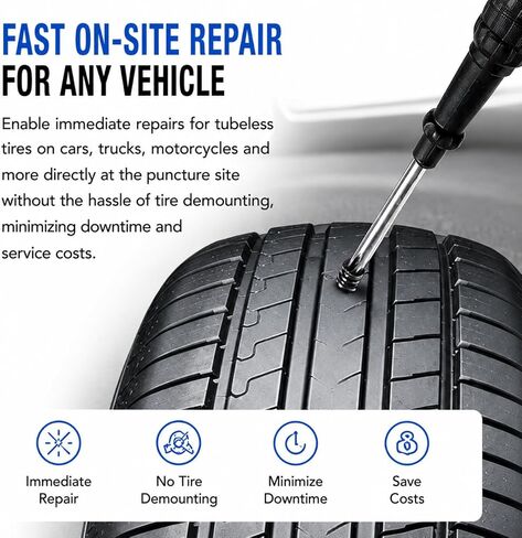 84 Pcs Tire Repair Rubber Nail Kit with Screwdriver, 3 Sizes Bulk Pack for Car/Truck/Motorcycle Tire Puncture (28 Large, 28 Medium, 28 Small) in Saudi Arabia