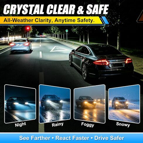 Headlight Cleaner & Restorer Kit – Instant Oxidation, Yellowing & Road Grime Remover – Revives Cloudy Headlamps to Crystal Clear – Includes Sponge & Towel – 5oz/150ml for Cars, Trucks & SUVs in Saudi Arabia