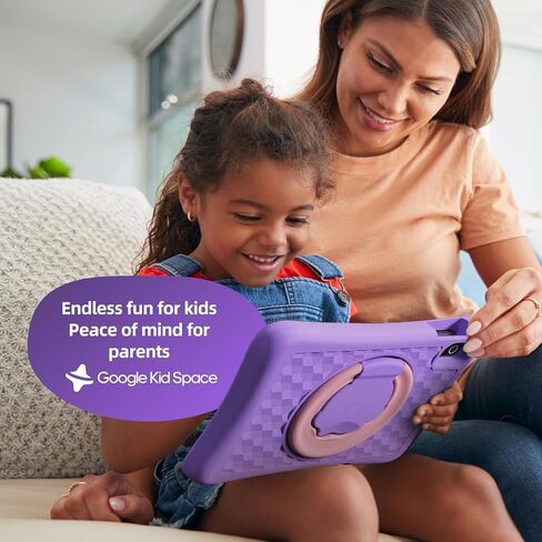 plimpton 2024 Upgraded Kids Tablet, 10 Inch Android 13 Tablet for Kids with Case EVA Shockproof, Octa-Core, 4GB+64GB, WiFi, Toddler Tablets Kids Space, Parental Control, YouTube(Purple) in Saudi Arabia